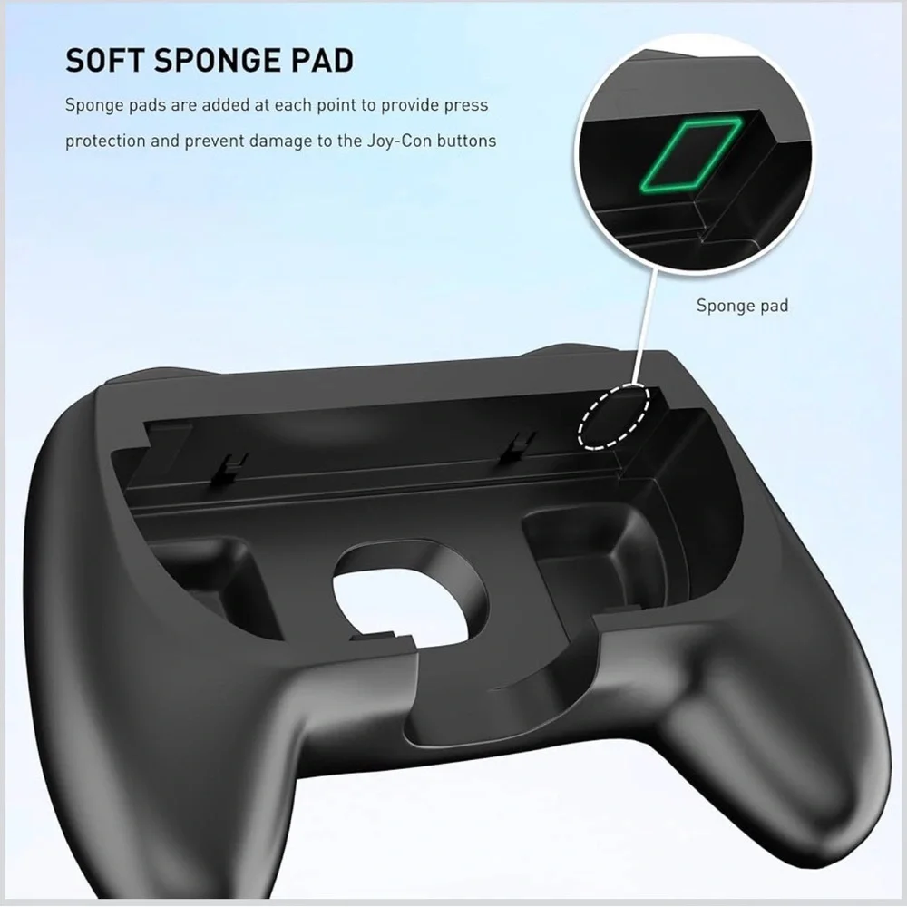 💜1Pack Comfort Hand Grips for Nintendo Switch 2 Controllers,